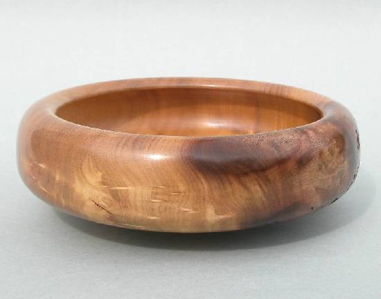 Myrtlewood Rolled Rim Bowl - Top